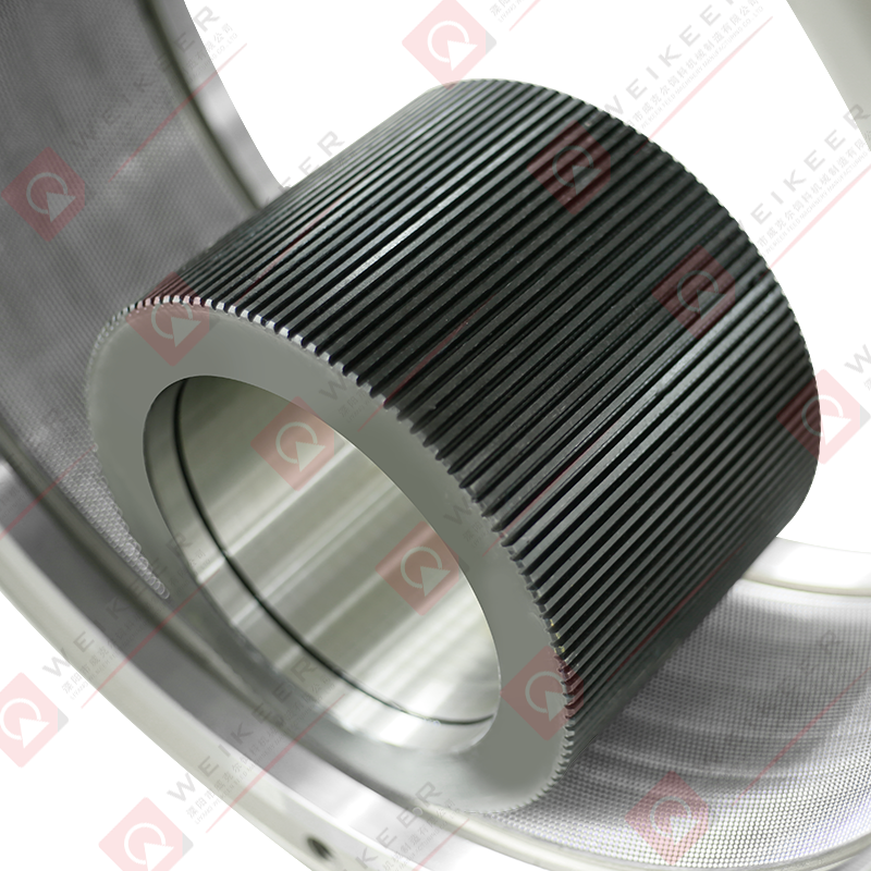 Pelletrol van gegolfd gelegeerd staal met open uiteinde Pelletrol van gegolfd gelegeerd staal met open uiteinde