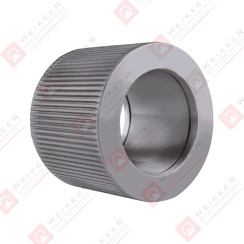 Gegolfde, gesloten verenstaalpelletrol Gegolfde, gesloten verenstaalpelletrol