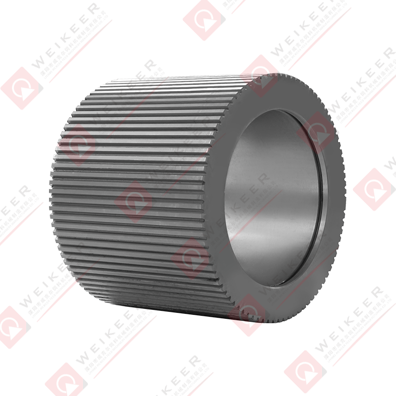 Gegolfde stalen pelletrol met open uiteinde